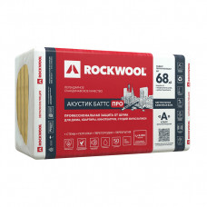 Шумоизоляция Rockwool Акустик Баттс ПРО 50х600х1000 мм 4.8 кв.м Шумоизоляция Rockwool Акустик Баттс ПРО 50х600х1000 мм 4.8 кв.м